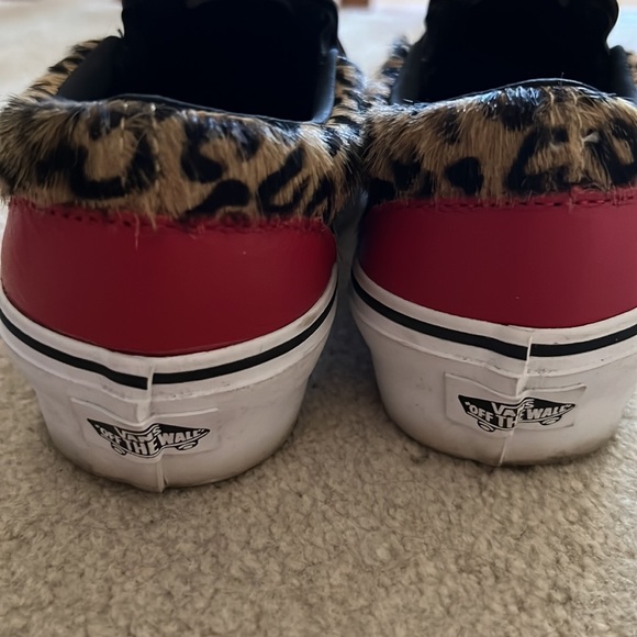 Vans Rare Sample Leather Faux Leopard Slip-on - Picture 5 of 7